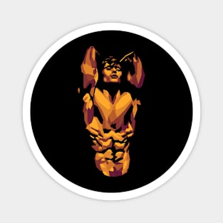 Gym Muscle Pop Art Magnet